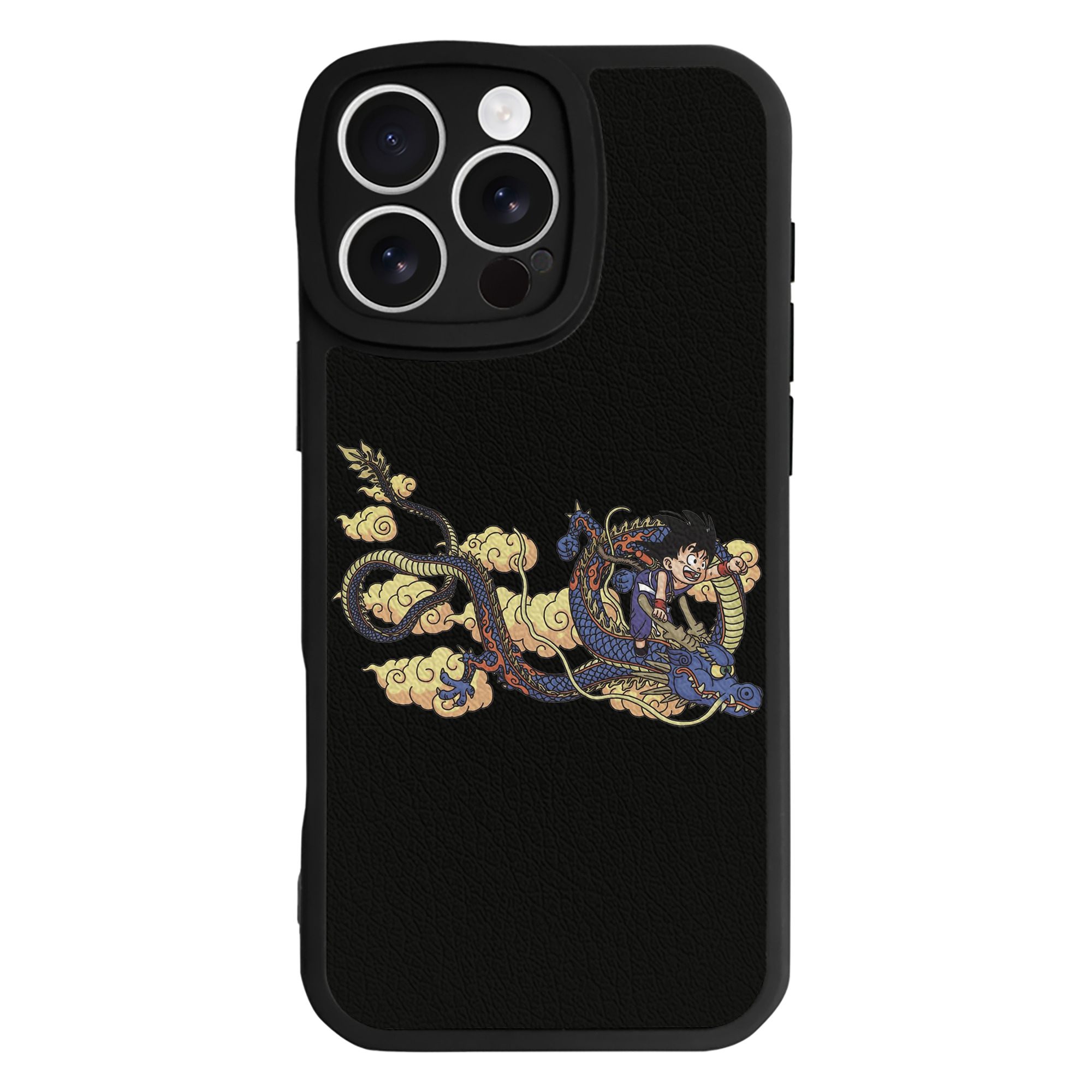 （画像用） ドラゴンボール 神龍 シェンロン DRAGON BALL Shenron 【iPhone 16シリーズ対応】シリコンスマホケース（レザー調） 材質：シリコン